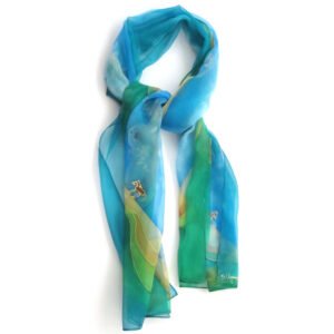 Hand-painted Silk scarf