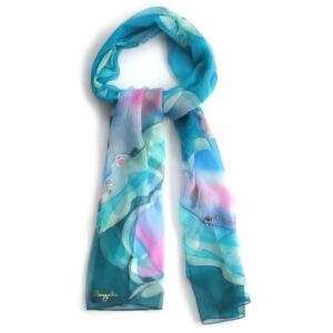 Hand-painted Silk scarf